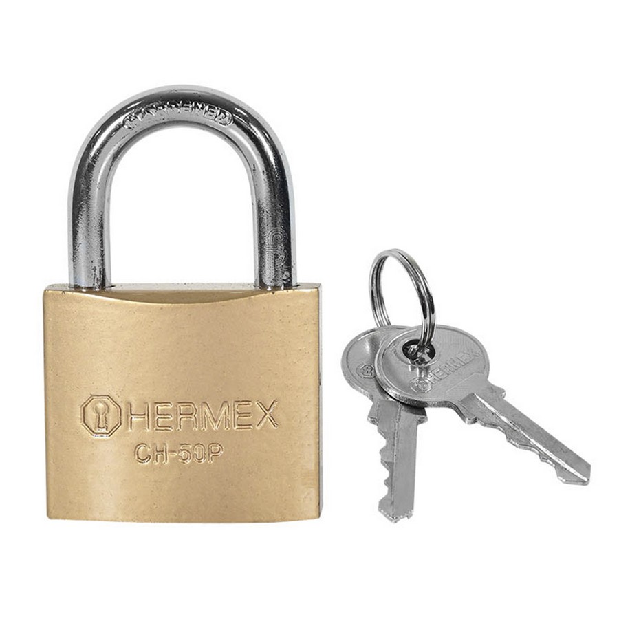 CANDADO HIERRO COLOR LATON 50MM TRUPER/HERMEX 23519