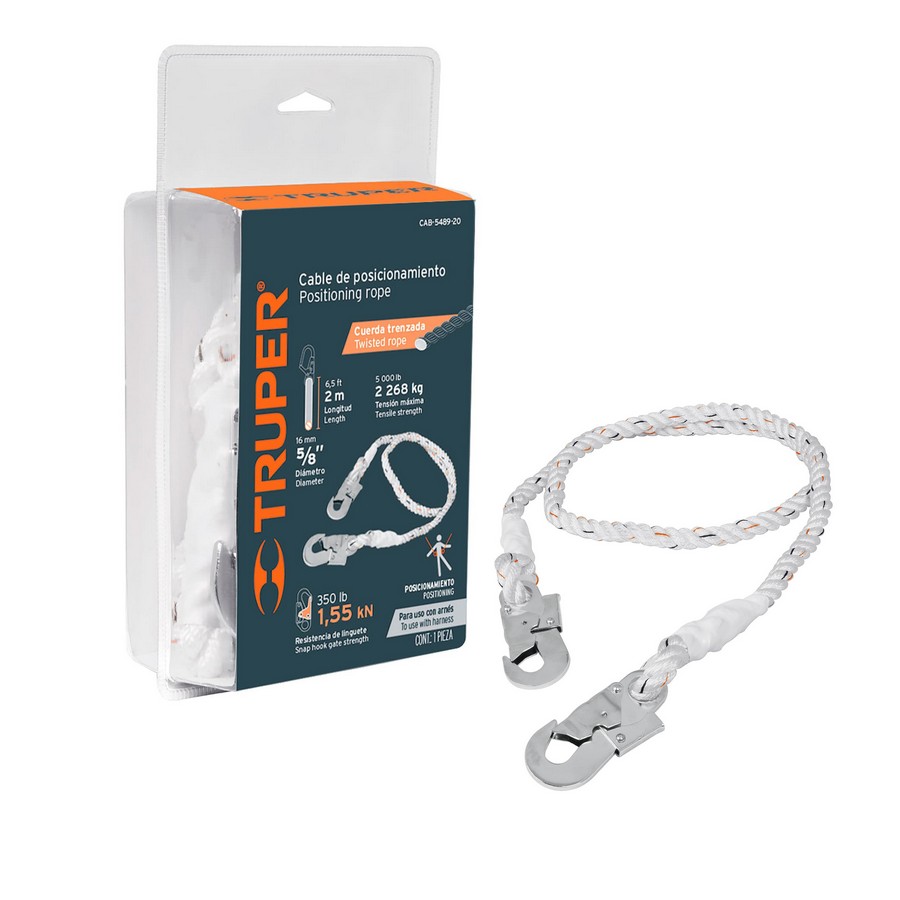 CABLE DE PROTECCION/POSICIONAMIENTO 2 MTS. 350 LBS. TRUPER 14436