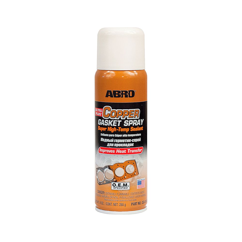 SILICON EN SPRAY COPPER P/HACER EMPAQUES ALTA TEMP. 380ML ABRO CG-418-R