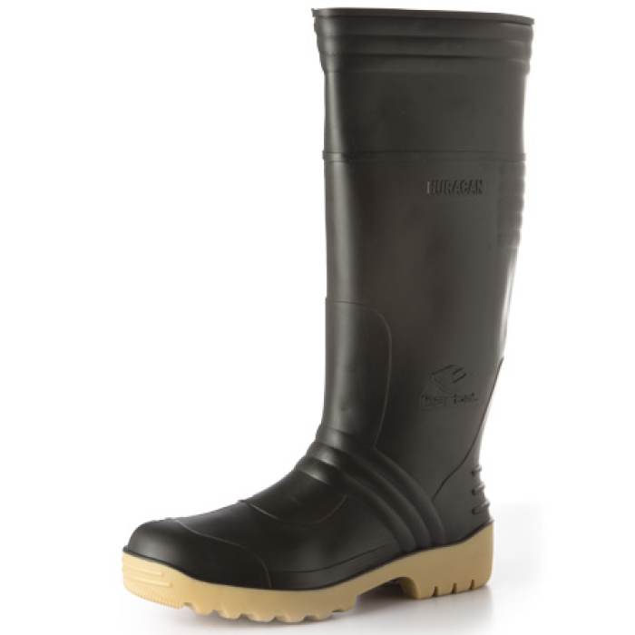 BOTA HURACAN NEGRA/BEIGE N° 43 (PAR)
