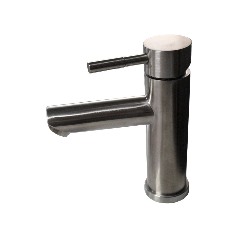 LLAVE PARA LAVABO ACERO INOXIDABLE CON TUBO ABASTO