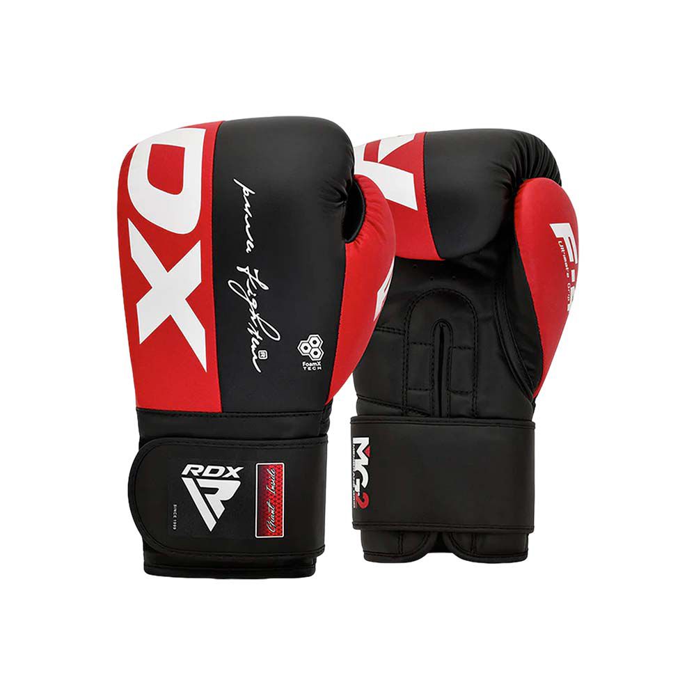 GUANTE BOXEO RDX REX F4 ROJO/NEGRO 14OZ BGR-F4R-14OZ