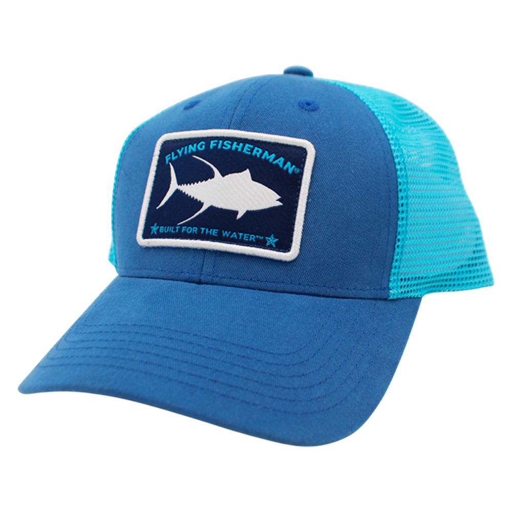 GORRA FLYING FISHERMAN YELLOWFIN TUNA AZUL REAL H1817