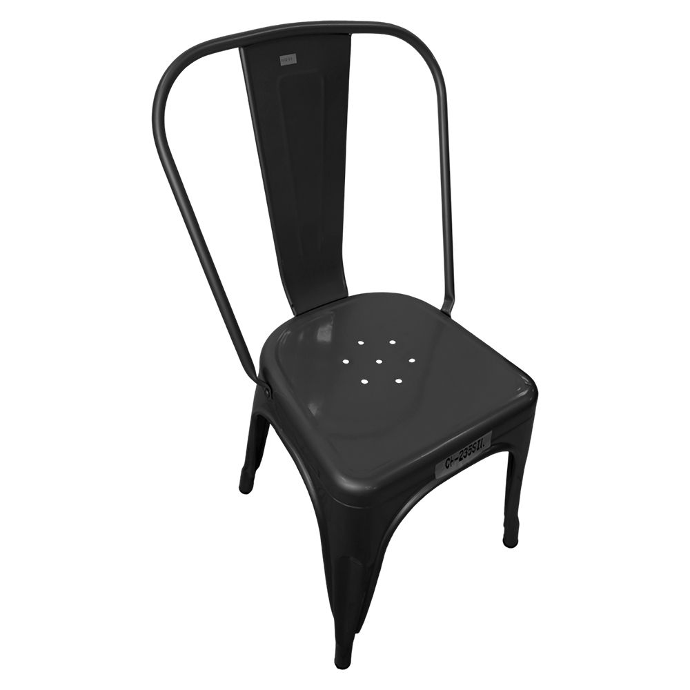 SILLA METALICA  85CM NEGRO CH-233-BLK