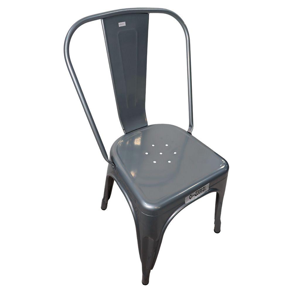 SILLA METALICA  85CM PLATA CH-235-SIL