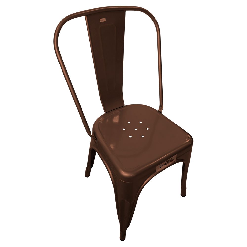 SILLA METALICA  85CM COBRE CH-236-COP