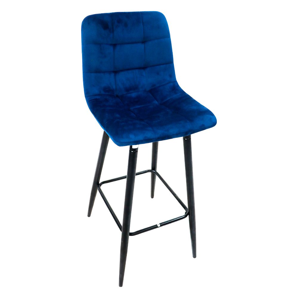 SILLA P/BAR TERCIOPELO AZUL CH-870-BLUE