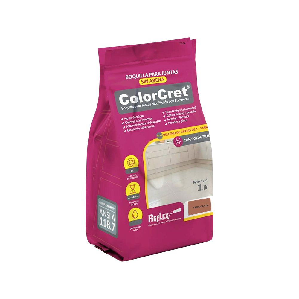 PORCELANA CHOCOLATE SIN ARENA LIBRA COLORCRET REFLEX