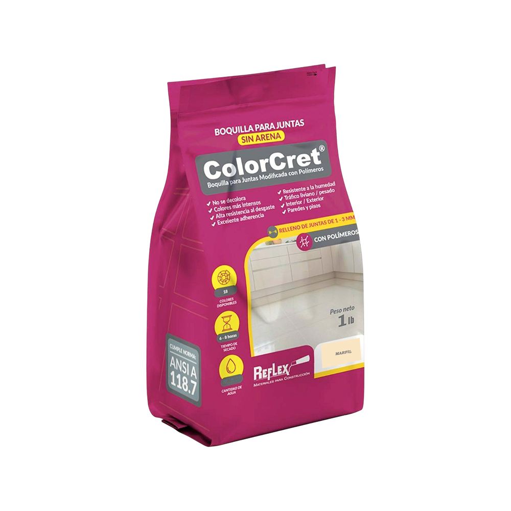 PORCELANA MARFIL SIN ARENA LIBRA COLORCRET REFLEX