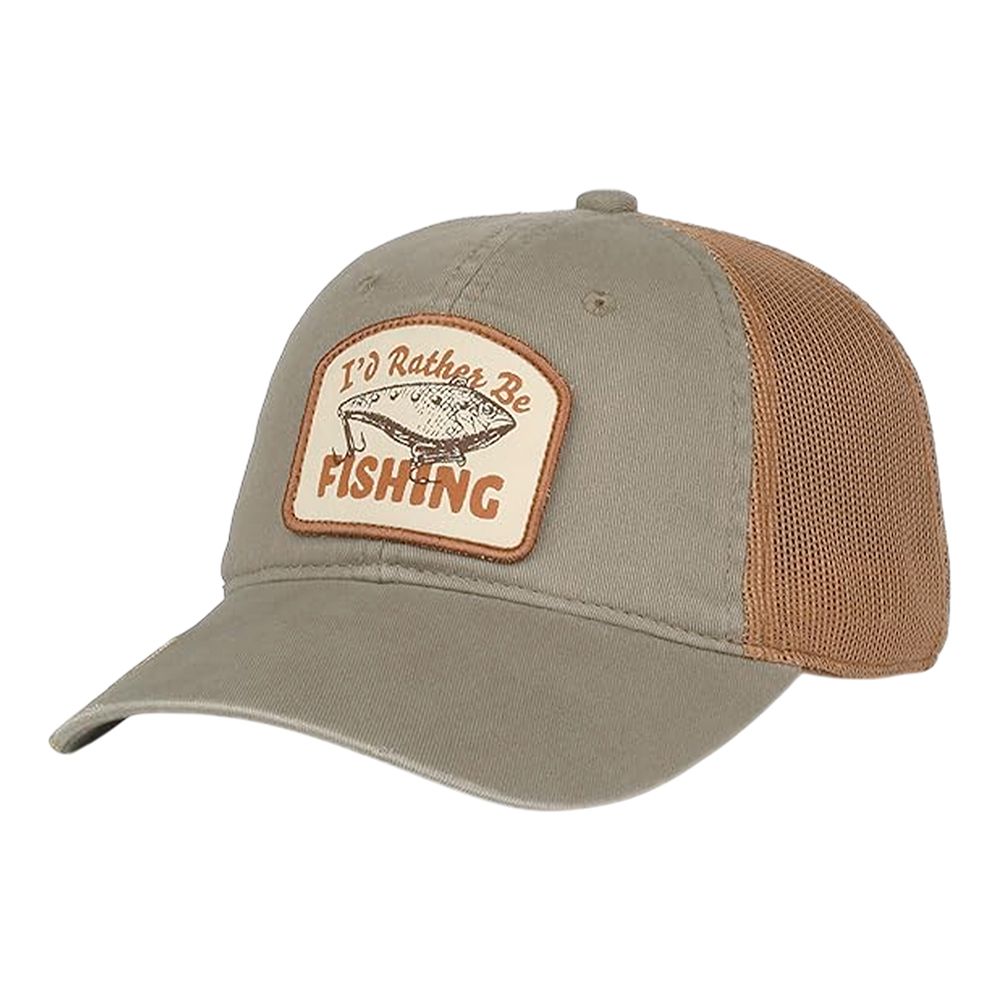 GORRA OUTDOOR BE FISHING HOOK PATCH MESHBACK OLIVE/CLAY HOOK01