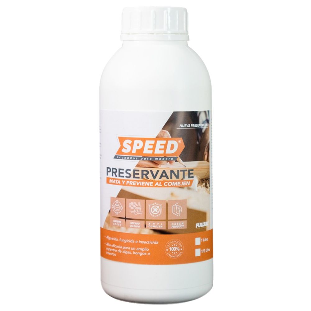 PRESERVANTE PARA MADERA SPEED 1 LITRO FULLTAC (DESC)