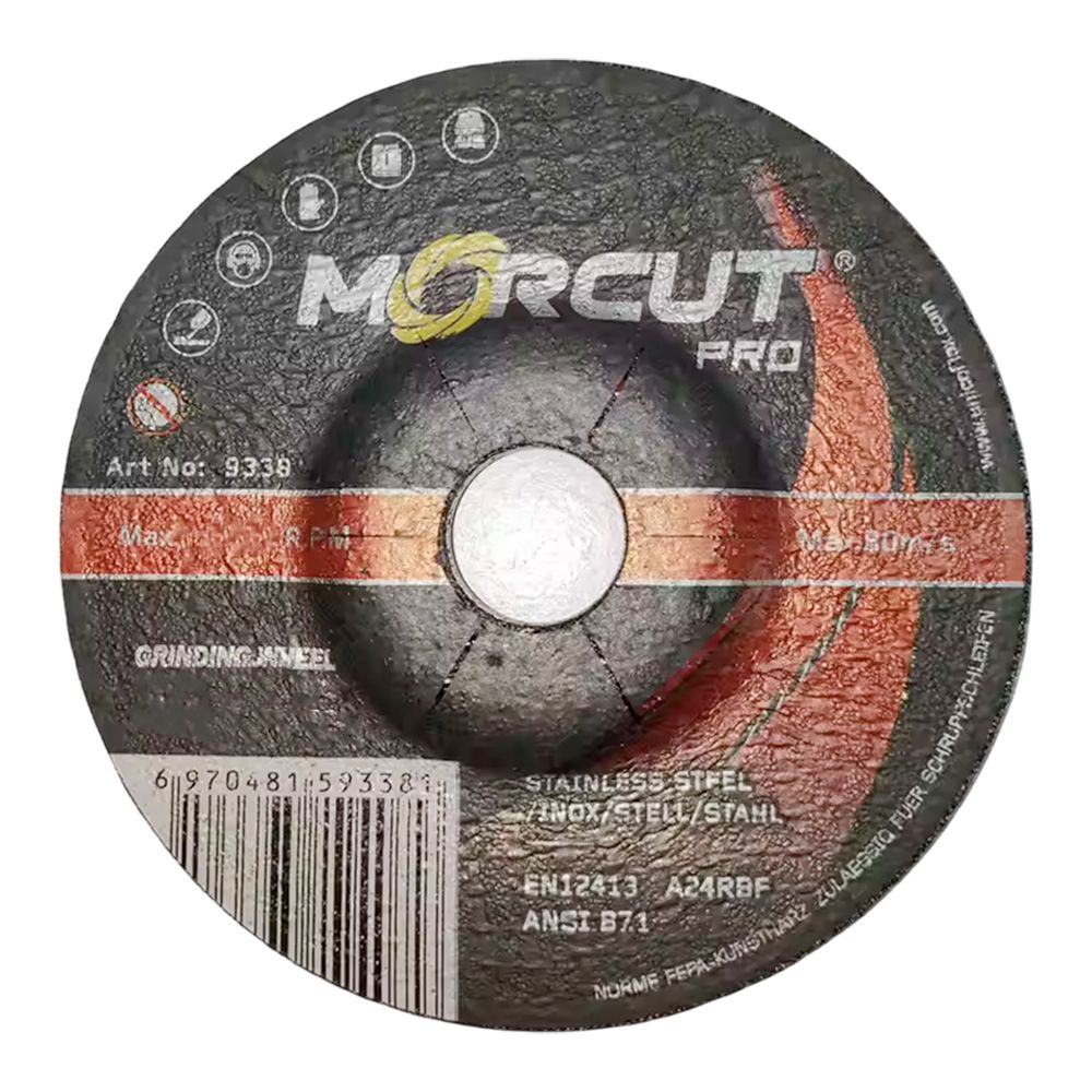 DISCO PARA METAL MORCUT CONICO T42 3.0MM X 9 PULG X 7/8 WA30TBF