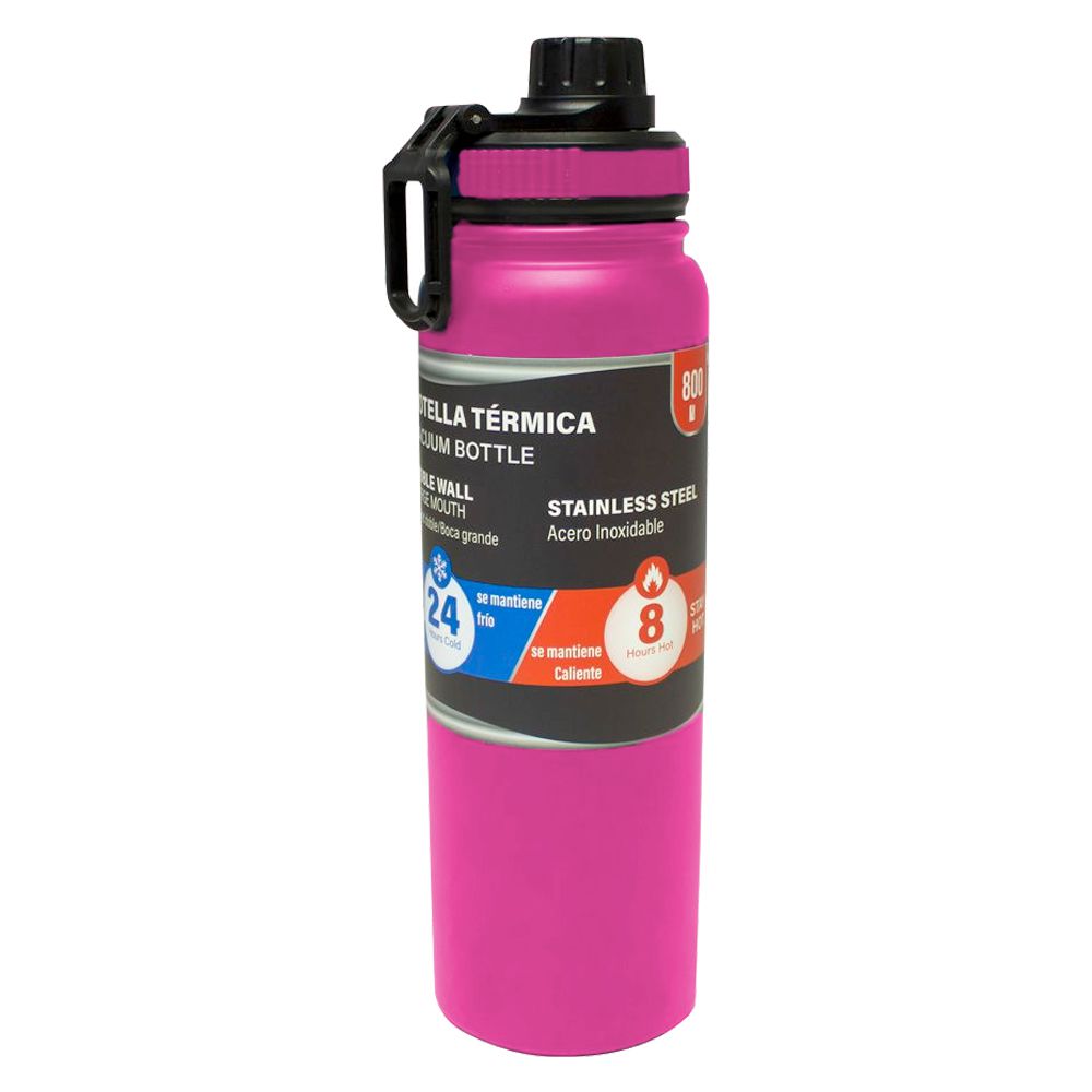 BOTELLA TERMICA 800ML FUSHIA MATTE SV-MT-645