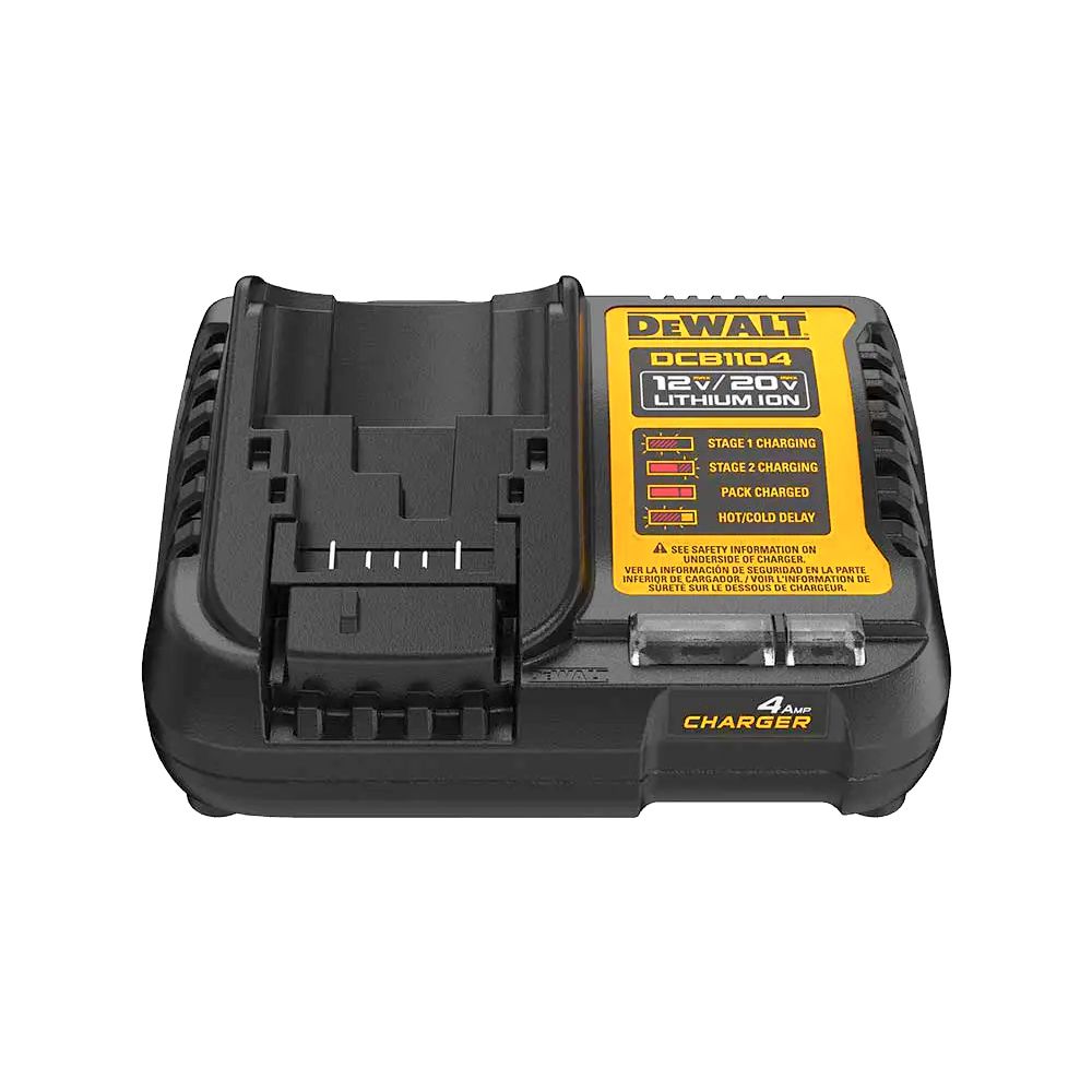 CARGADOR PARA BATERIAS 12V Y 20V 4AMP DEWALT DCB1104