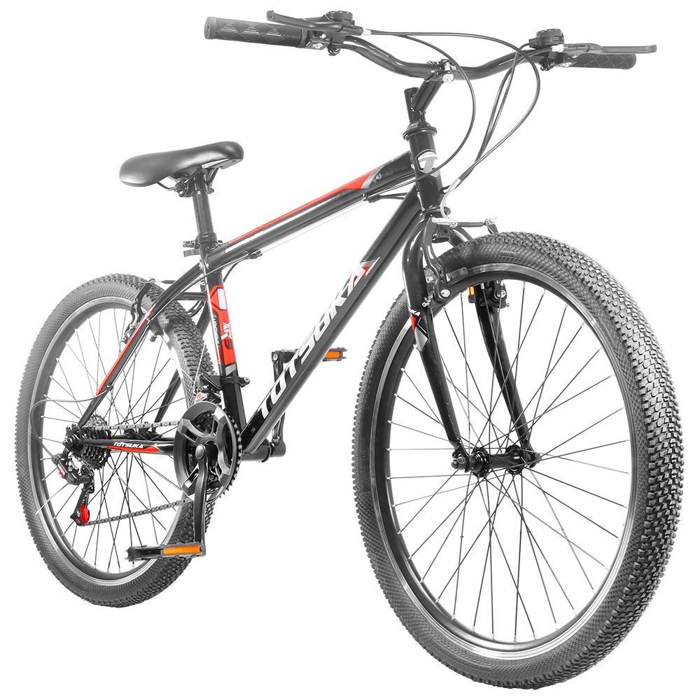 BICICLETA MTB TOTSUKA RIN 26 NEGRO/ROJO MONTPELLIER