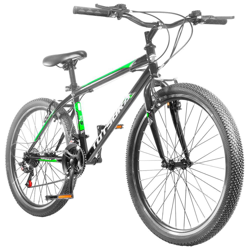 BICICLETA MTB TOTSUKA RIN 26 NEGRO/VERDE MONTPELLIER