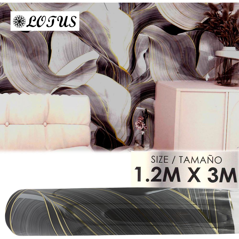 PANEL VINILICO C/ADHESIVO GRIS B/NEGRA 1.20X3M TLS-009