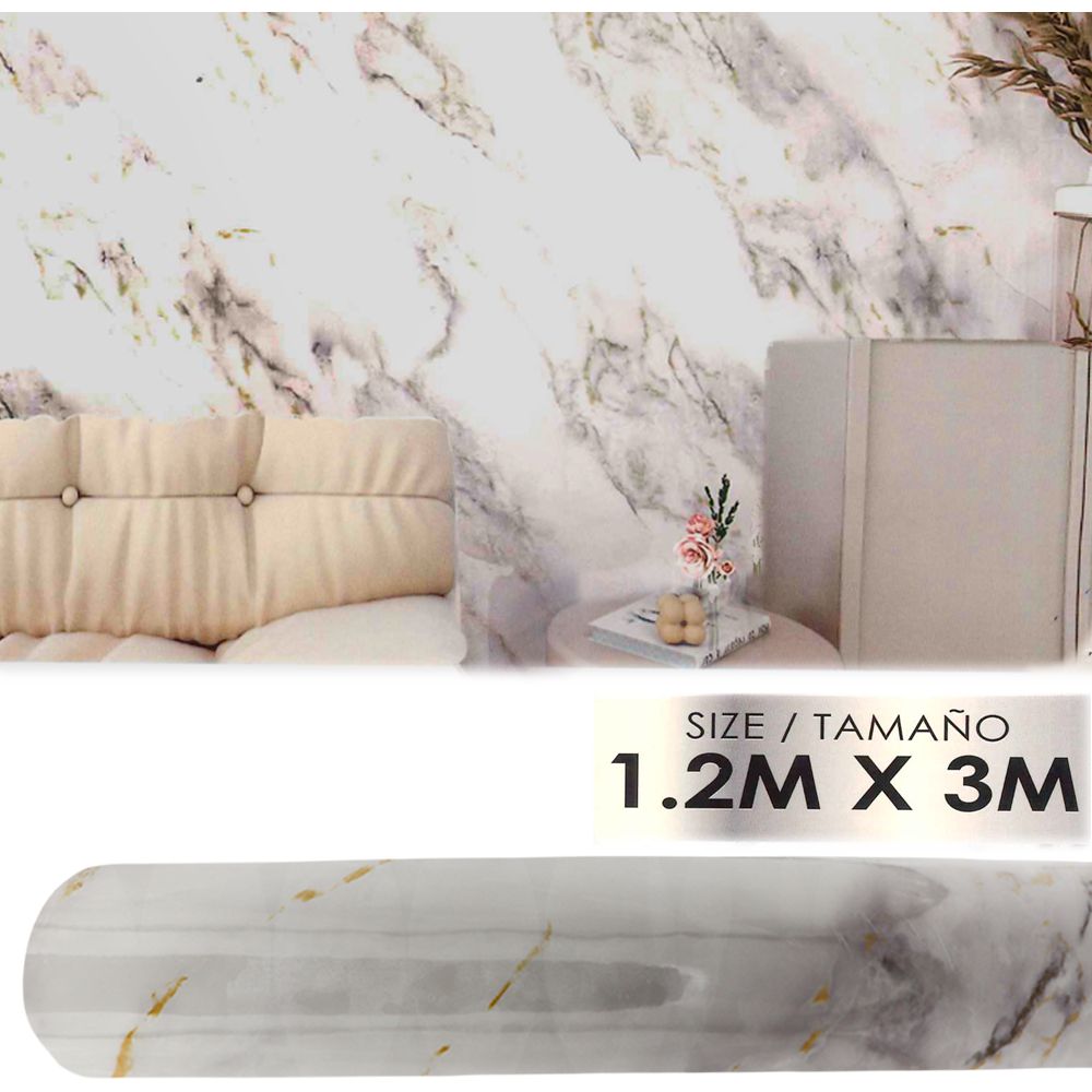 PANEL VINILICO C/ADHESIVO BLANCO B/GRIS 1.20X3M LHC-WL-1023