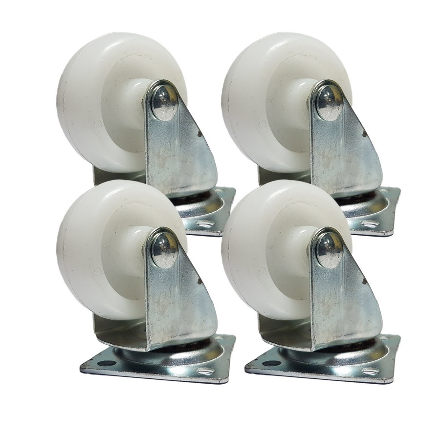 RODO NYLON PARA MUEBLE CON PLANCHA 1 1/2 F-1445 BLANCO (JGO 4)