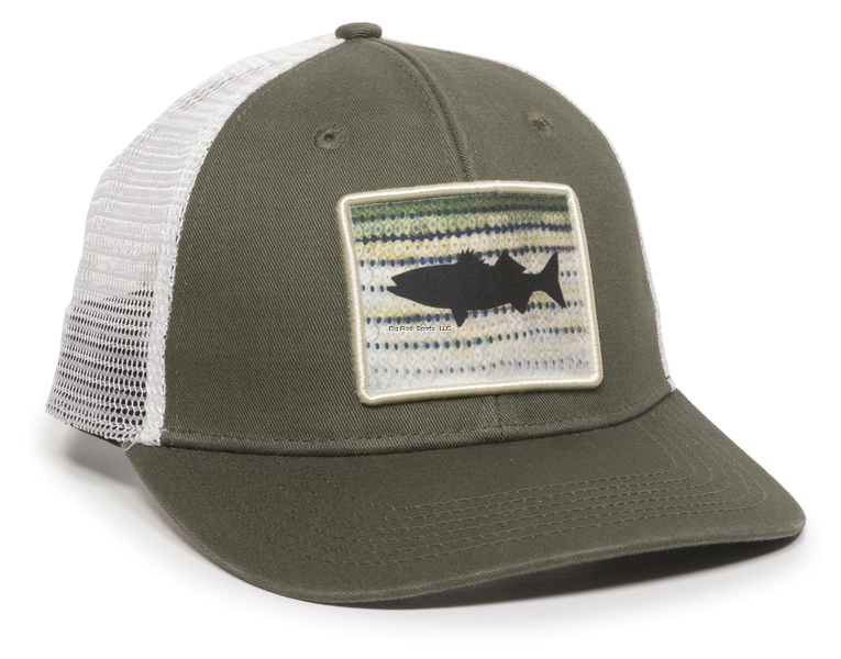 GORRA OUTDOOR STRIPER OLIVE/WHITE 0788-1261