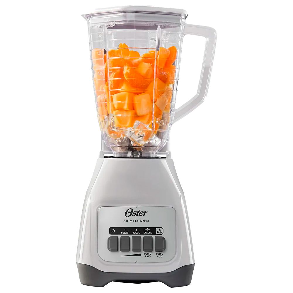 LICUADORA VASO PLASTIC. 1.5 LTS. 2 VEL. BLANCA PANEL OSTER BLSTKAP-WPB