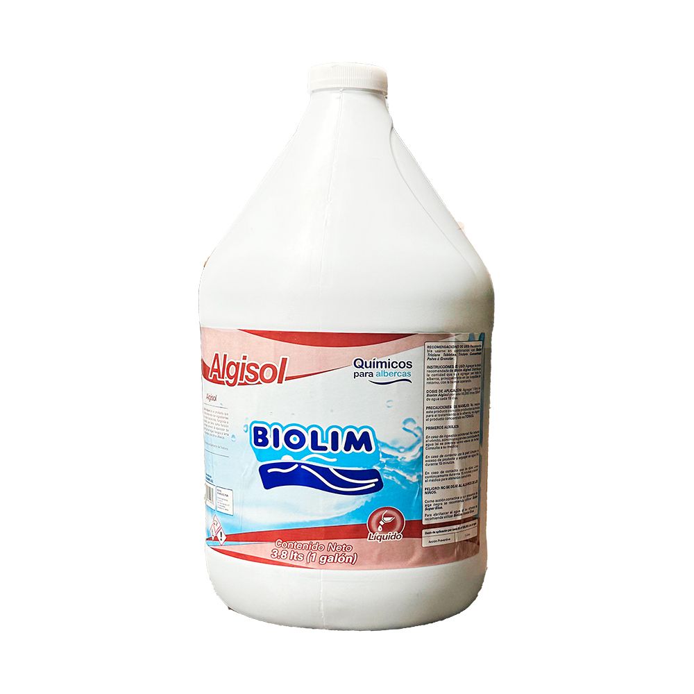 ALGICIDA Y BACTERICIDA P/PISCINA ALGISOL GAL. BIOLIM