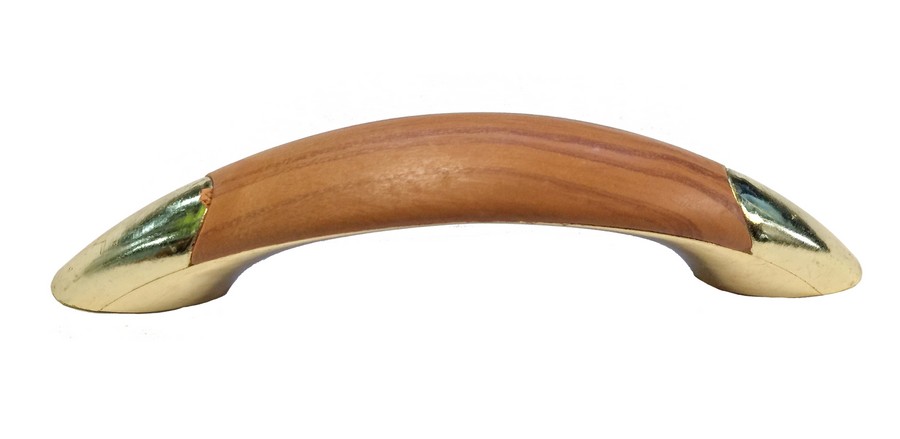 MANIJA PLAST. DORADO/MADERA 3.5PULG A509-HD302D-96 (DESC)