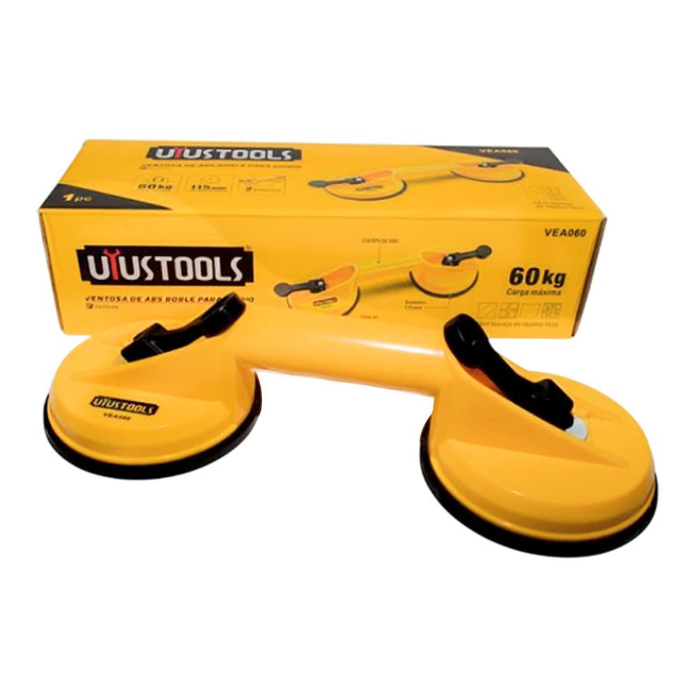 VENTOSA ABS DOBLE PARA VIDRIO 60KG 32.5 X 7 X 11.5 CM UYUSTOOLS VEA060