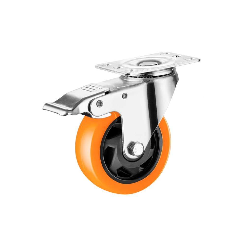 RUEDA NARANJA INDUST. GIRAT. C/FRENO 3 RUCN103