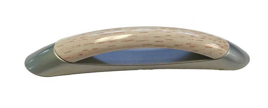 MANIJA PLAST. PLATA/MADERA 4PULG A509-HD208B-96 (DESC)