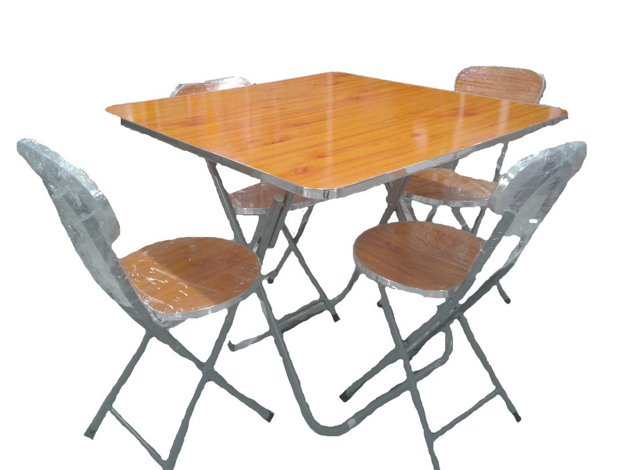 JGO COMEDOR MADERA PLEGABLE 5PCS KTD-8080