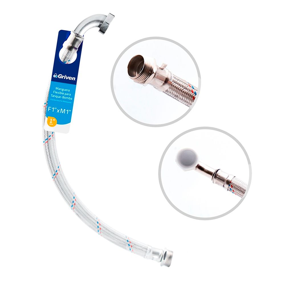 TUBO ABASTO P/TANQUE PRESION GRIVEN ACERO INOX. 1 X 1 A367-SG60