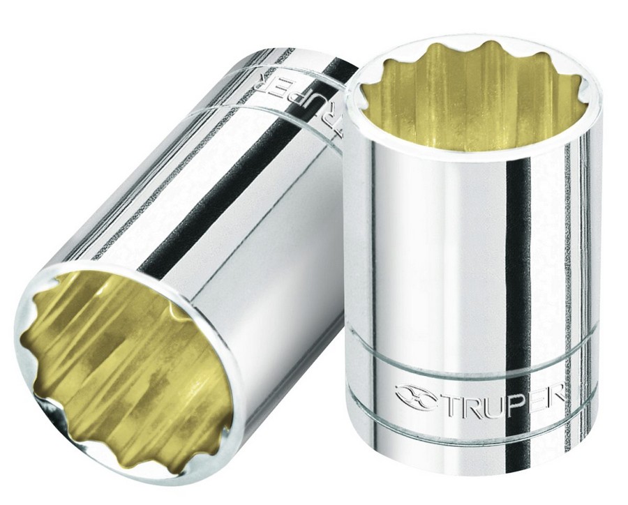 CUBO ESTRIADO ACERO 1/2 X 20MM TRUPER 13534