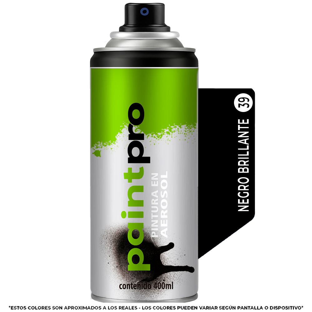 SPRAY PAINT PRO NEGRO BRILLANTE 39