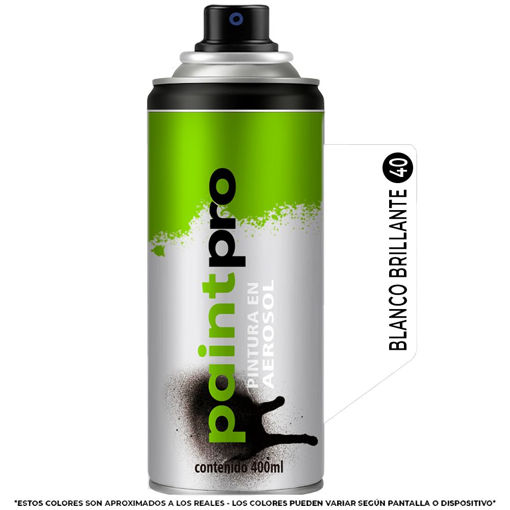 SPRAY PAINT PRO BLANCO BRILLANTE 40