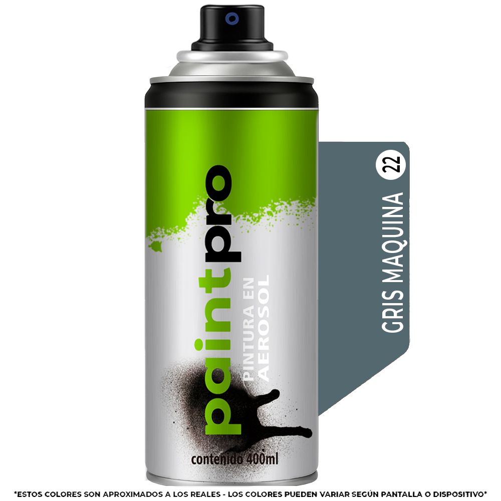 SPRAY PAINT PRO GRIS MAQUINA 22