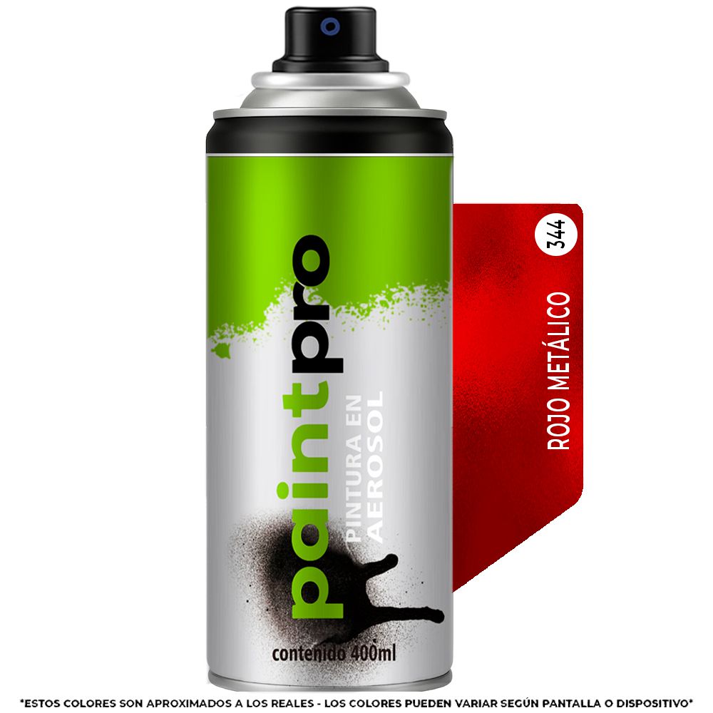 SPRAY PAINT PRO ROJO METALICO 344