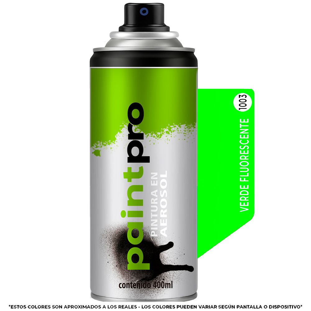 SPRAY PAINT PRO FLUORESCENTE VERDE 1003