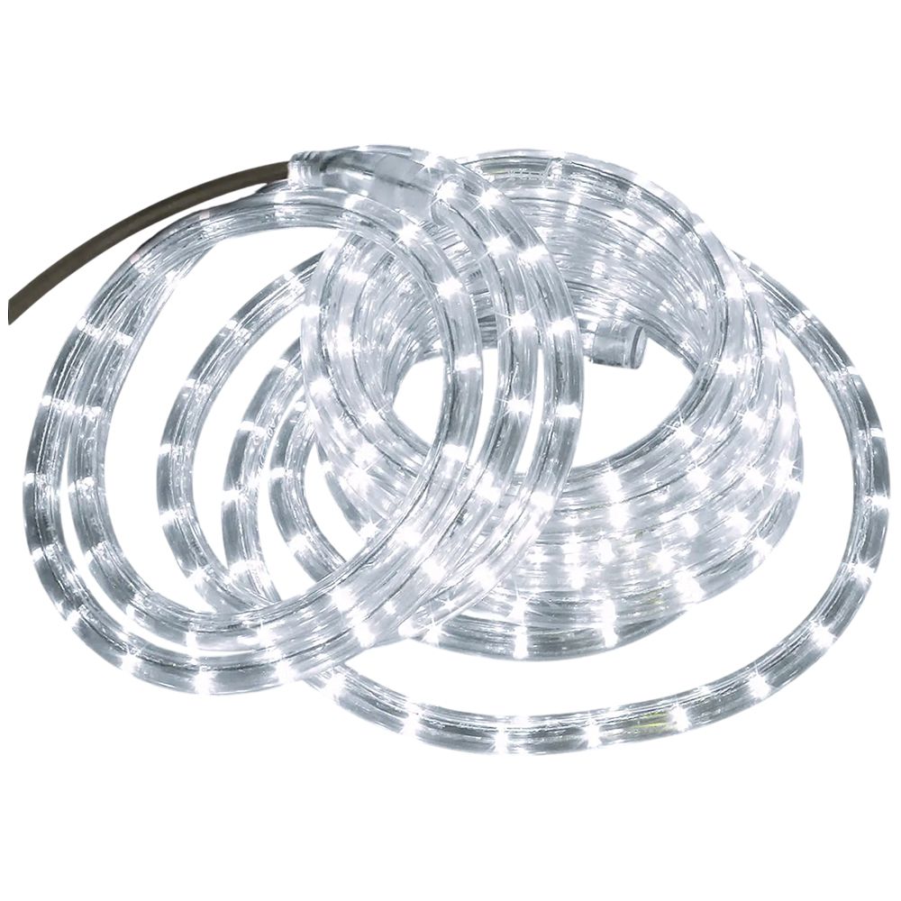 GUIA LED BLANCA TIPO MANGUERA LISA 10 MTS LX-715MW