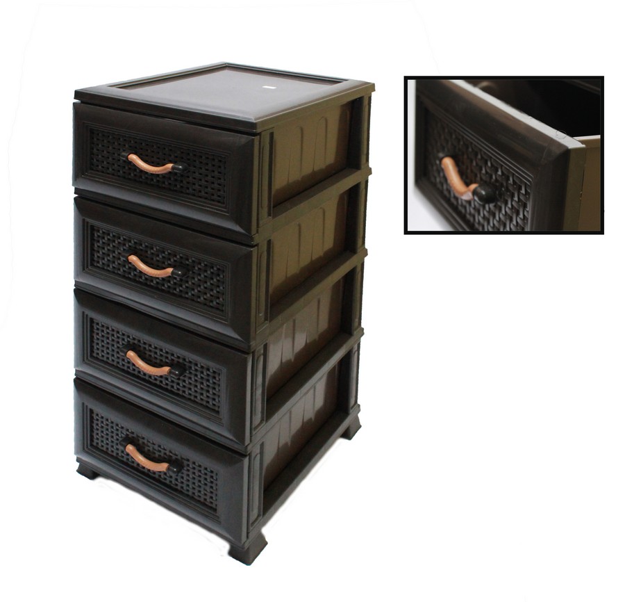 GAVETERO PLASTICO DELUXE 4 NIVELES 0349