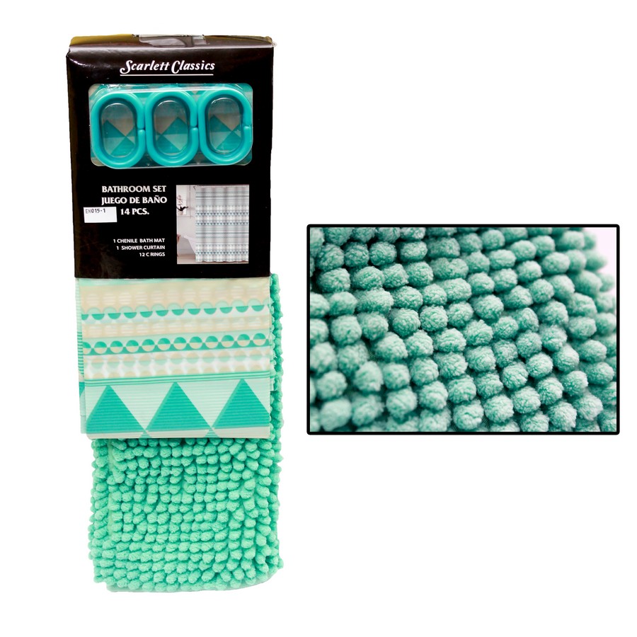 ALFOMBRA P/BAÑO C/CORTINA SCR-375
