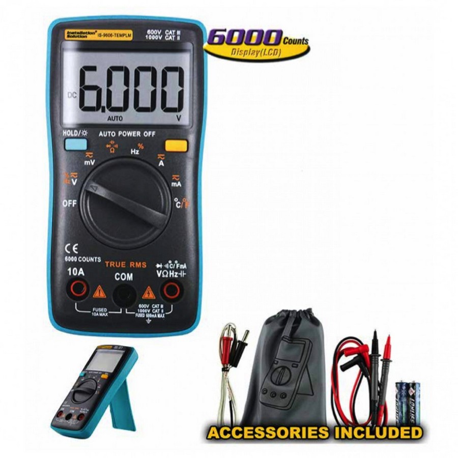 MULTIMETRO DIGITAL PROFESIONAL IS-9606-TEMPLM