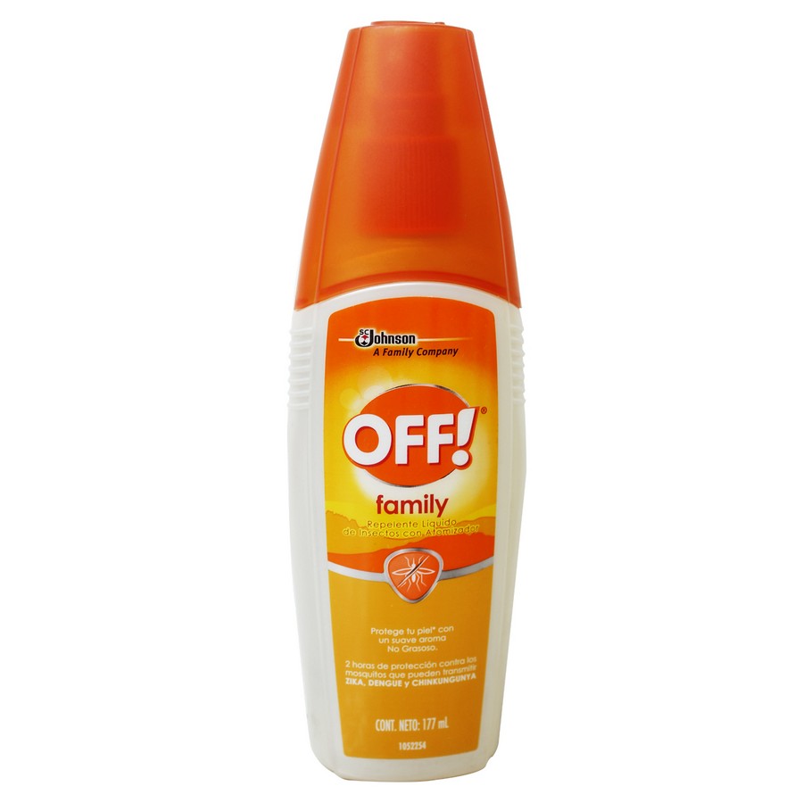 REPELENTE MOSQUITOS OFF FAMILY SPRAY 177 GRS.