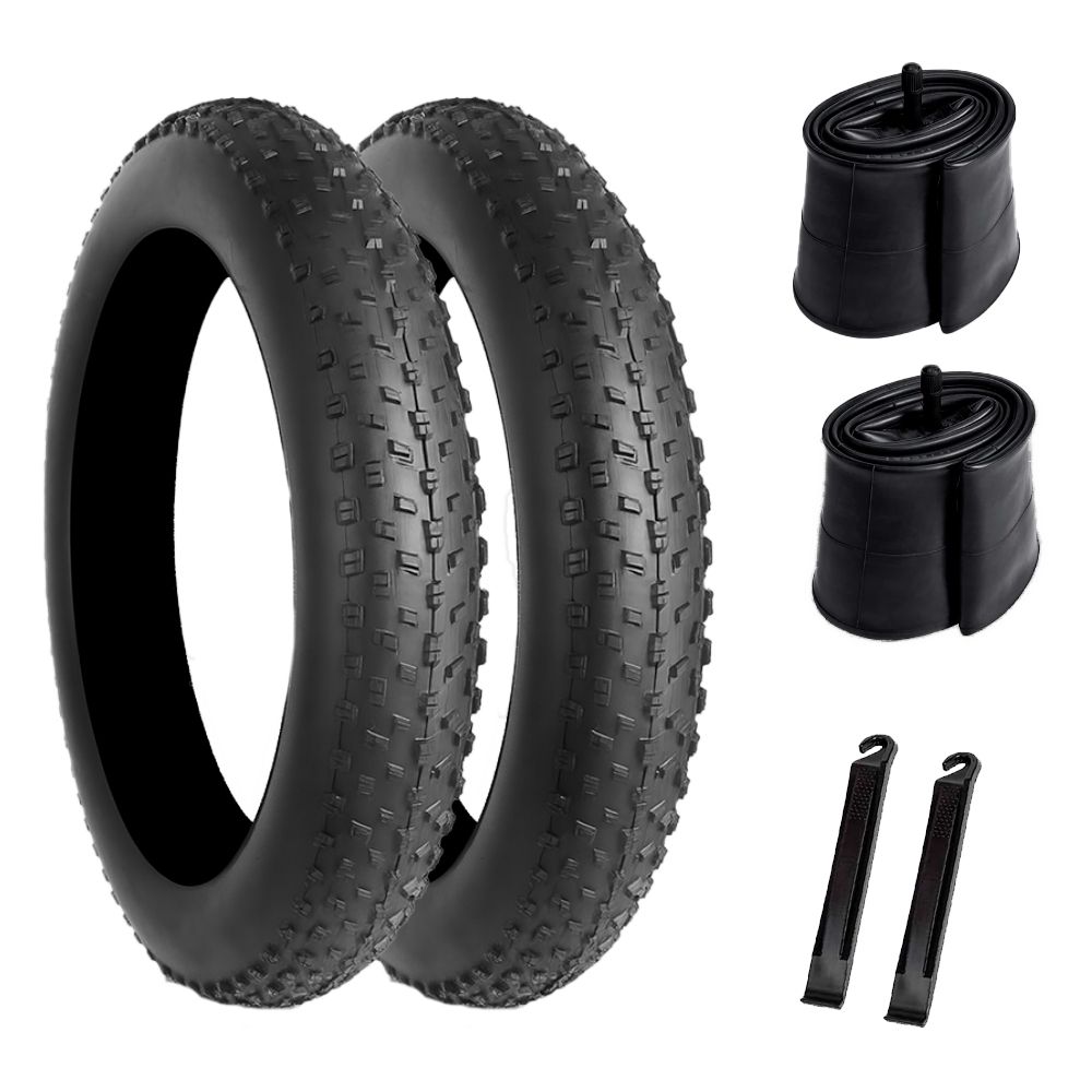 KIT LLANTA HYCLINE 20X4.00 FAT TIRE (2 LLANTAS - 2 TUBOS - 2 LEVERS)