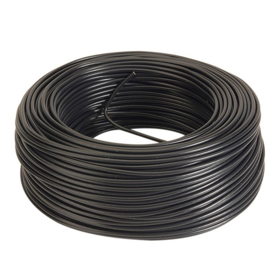 ALAMBRE SOLIDO THHN/10 NEGRO (1 CAJA=100 MTS)