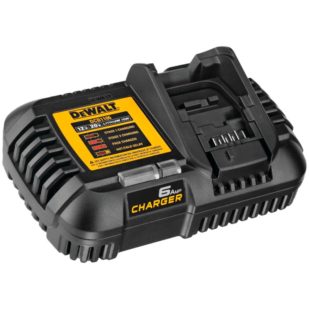 CARGADOR PARA BATERIAS 12V Y 20V 4AMP DEWALT DCB1106
