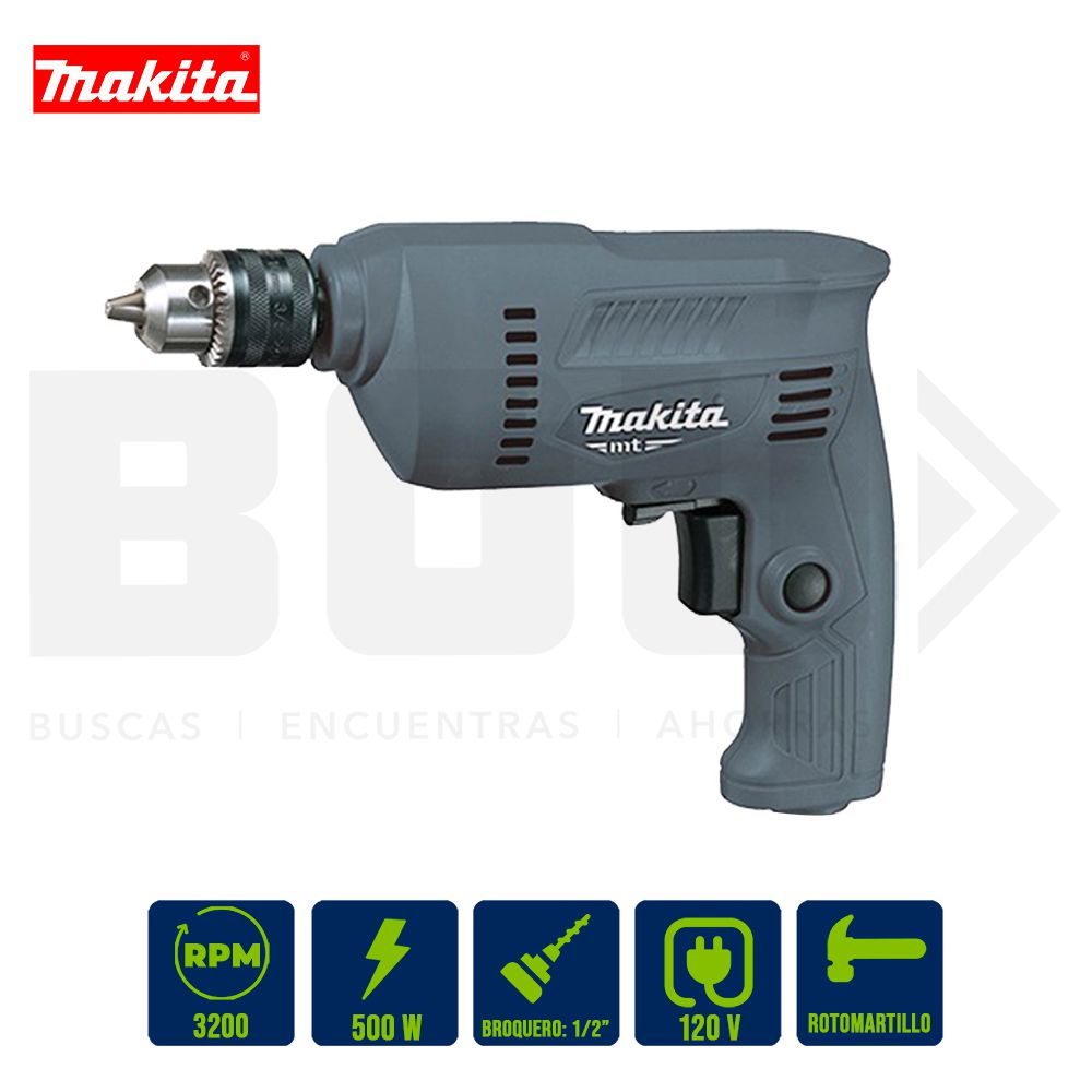 TALADRO MAKITA MT 1/2 PULG 500W MO801G