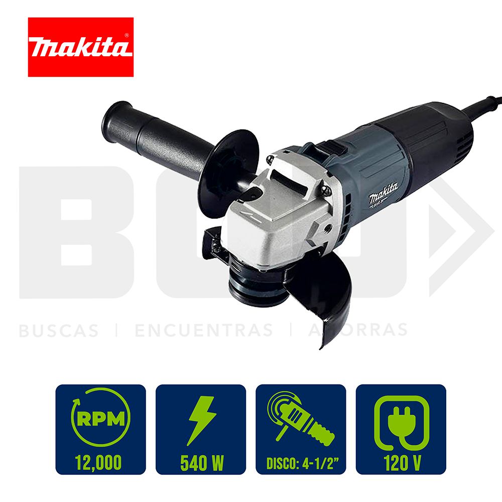 PULIDORA MAKITA MT 4 1/2 PULG 540W MO901G