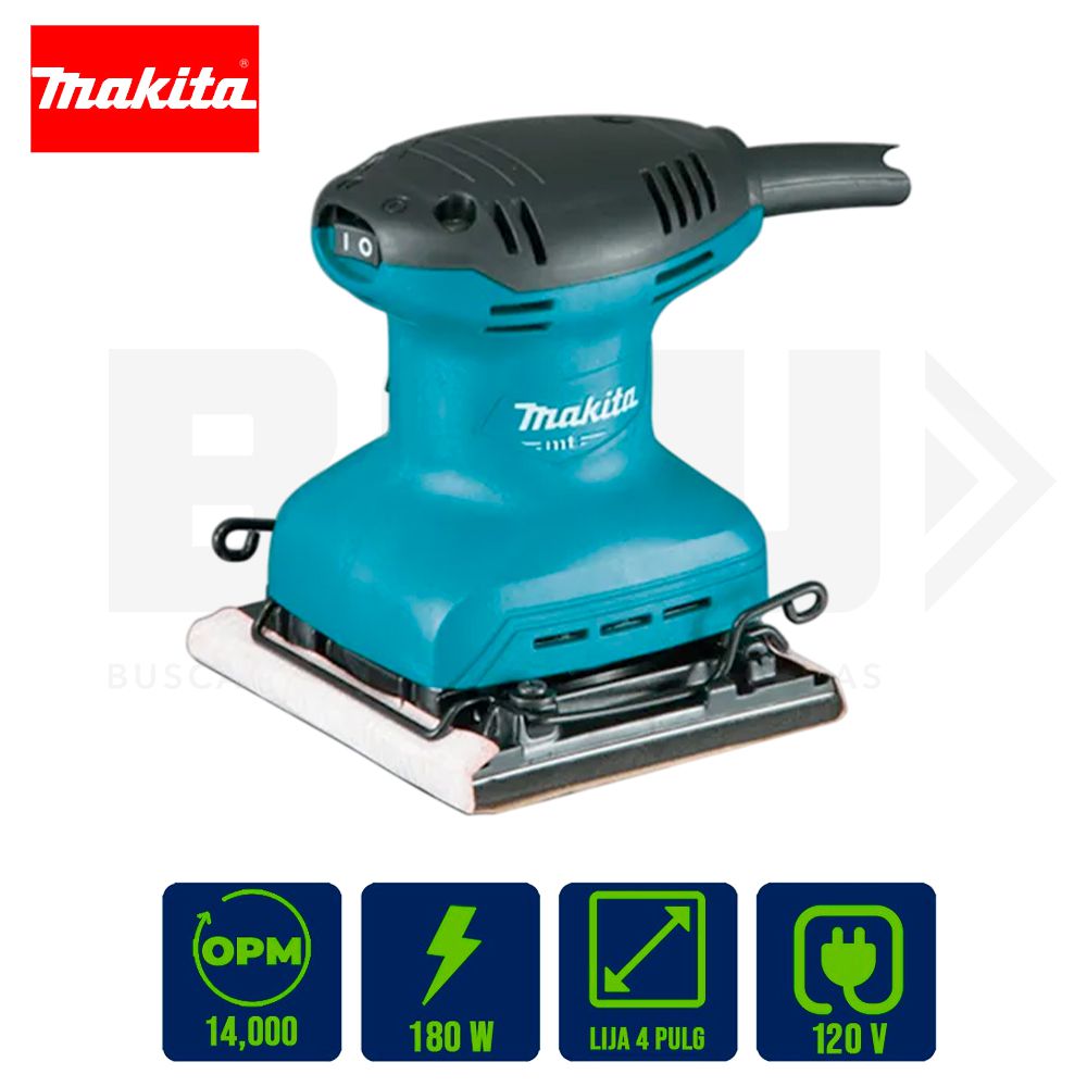 LIJADORA DE ACABADO MAKITA MT 4 PULG 180W M9200G