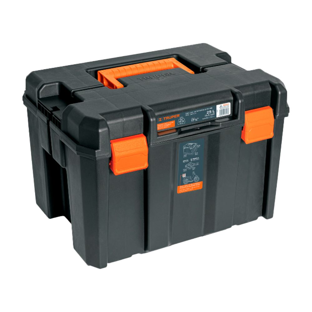 CAJA HERRAMIENTA PLASTICA TRUPER 6.6GAL 17X12PULG 102643